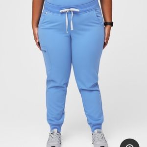 FIGS Zamora Jogger Blue Scrub Pants